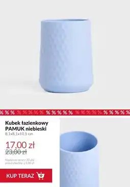 Homla Kubek łazienkowy Pamuk niebieski 8,1x8,1x10,5 cm oferta