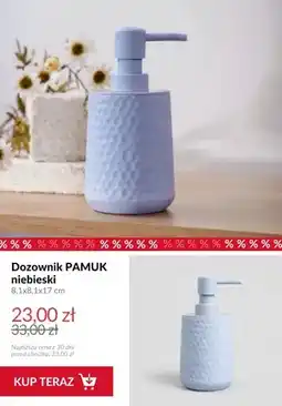 Homla Dozownik PAMUK niebieski 8,1x8,1x17 cm oferta