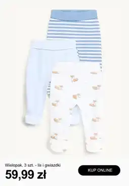 C&A Półśpiochy niemowlęce wielopak lis i gwiazdki oferta