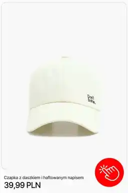 Cropp Czapka z daszkiem i haftowanym napisem Cropp oferta