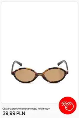 Cropp Okulary przeciwsłoneczne typu kocie oczy Cropp oferta