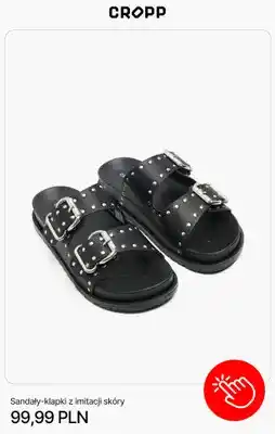 Cropp Sandały-klapki z imitacji skóry Cropp oferta