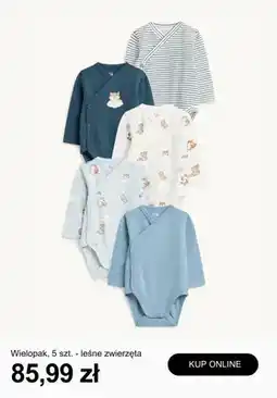 C&A Body niemowlęce C&A 5-pak leśne zwierzęta oferta