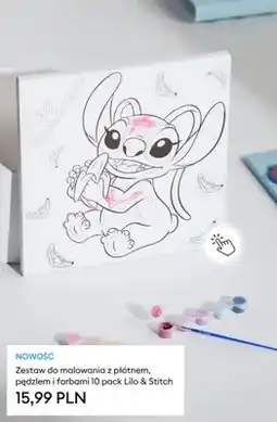 Sinsay Zestaw do malowania z płótnem pędzlem i farbami 10-pak Disney Lilo & Stitch oferta