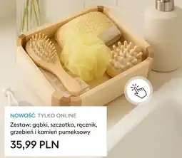 Sinsay Zestaw gąbki szczotka ręcznik grzebień i kamień pumeksowy oferta