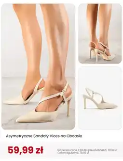 Renee Sandały damskie asymetryczne na obcasie Vices oferta