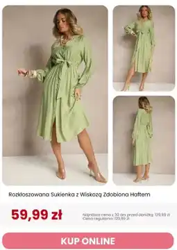 Renee Sukienka rozkloszowana z wiskozą zdobiona haftem Renee oferta