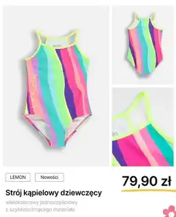 Coccodrillo Strój kąpielowy dziewczęcy jednoczęściowy Coccodrillo Lemon oferta
