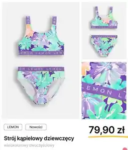 Coccodrillo Strój kąpielowy dziewczęcy Coccodrillo Lemon wielokolorowy dwuczęściowy oferta