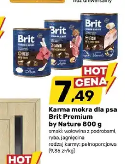 Bricomarche Karma mokra dla psa Brit Premium by Nature ryba oferta