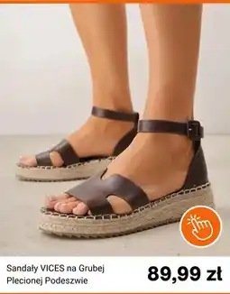 Born2be Sandały VICES na Grubej Plecionej Podeszwie oferta