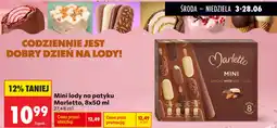 Biedronka Mini lody na patyku Marletto oferta