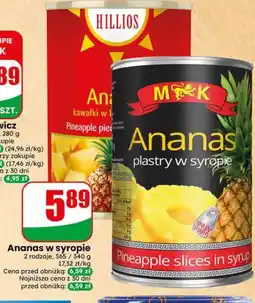 Dino Ananas w syropie Hillios / MK oferta