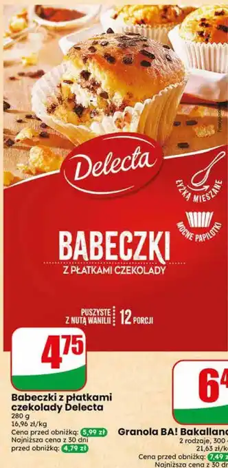 Dino Babeczki z płatkami czekolady Delecta oferta