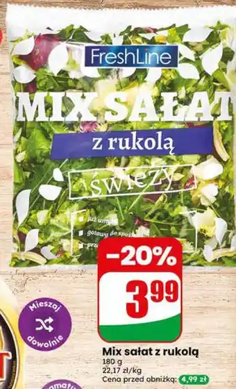Dino Mix sałat z rukolą FreshLine oferta