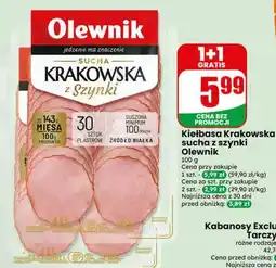 Dino Kiełbasa Krakowska sucha z szynki Olewnik oferta