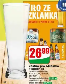 Dino Zestaw piw Miłosław + szklanka oferta