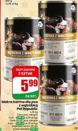 Dino Pet Republic Mokra karma dla psa z wątróbką oferta