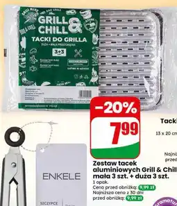 Dino Zestaw tacek aluminiowych Grill & Chill mała 3 szt. + duża 3 szt oferta