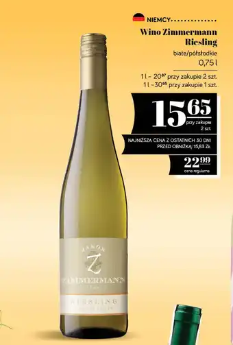 Polomarket Wino Zimmermann Riesling oferta