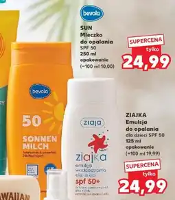 Kaufland Mleczko do opalania Bevola Sun SPF 50 oferta