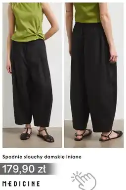 Medicine Spodnie slouchy damskie lniane Medicine oferta