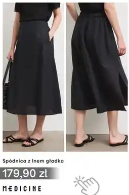 Medicine Spódnica z lnem gładka Medicine oferta