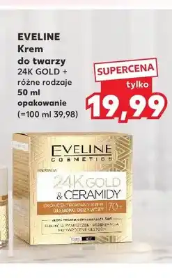 Kaufland Krem do twarzy Eveline 24K Gold & Ceramides oferta