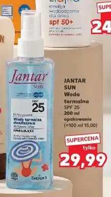 Kaufland Woda termalna Jantar Sun SPF 25 oferta