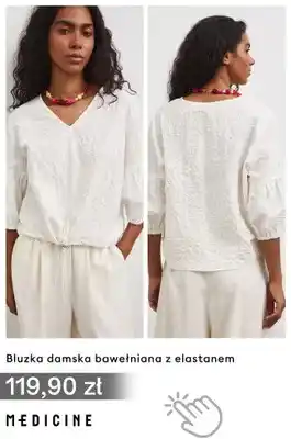 Bluzka damska bawełniana z elastanem Medicine