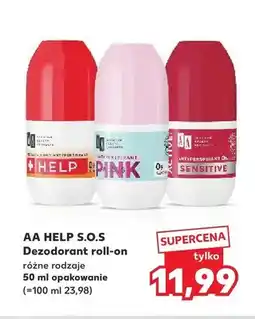 Kaufland Dezodorant roll-on AA Help S.O.S Help oferta