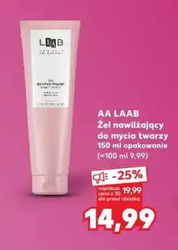 Kaufland Żel nawilżający do mycia twarzy AA LAAB oferta