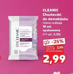 Kaufland Chusteczki do demakijażu Cleanic oferta