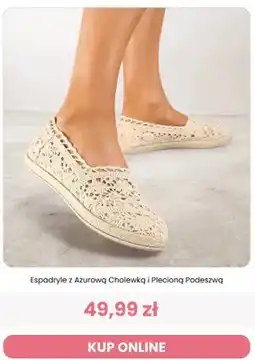 Renee Espadryle damskie Renee z ażurową cholewką i plecioną podeszwą oferta