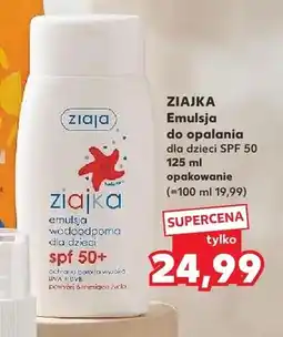 Kaufland Emulsja do opalania dla dzieci Ziaja Ziajka SPF 50 oferta