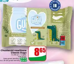 Dino Chusteczki nawilżane Classic Gugu 3-pak oferta