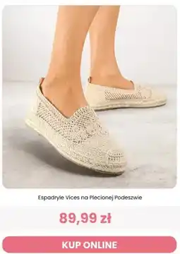 Renee Espadryle Vices na plecionej podeszwie oferta