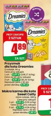 Dino Przysmak dla kota Dreamies z serem oferta