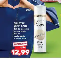 Kaufland Żel do golenia Gillette Satin Care Olay Vanilla Scent oferta