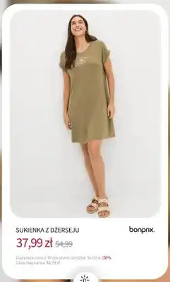 BonPrix Sukienka z dżerseju Bonprix oferta