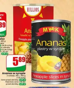 Dino Ananas plastry w syropie MK oferta
