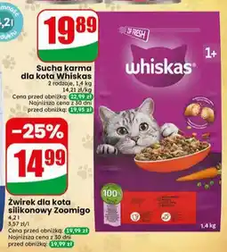 Dino Sucha karma dla kota Whiskas z wołowiną oferta