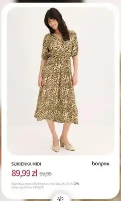 BonPrix Sukienka midi Bonprix oferta