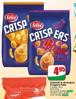Dino Orzeszki w skorupce Crispers Felix Double Sensation Hot Paprika oferta