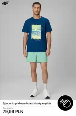 4F Spodenki plażowe boardshorty męskie 4F oferta