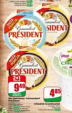 Dino Ser pleśniowy Camembert Lekki Président oferta