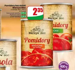 Dino Pomidory krojone bez skórki Warzyw Moc oferta