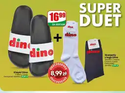 Dino Zestaw Klapki Dino i Skarpety z logo Dino oferta