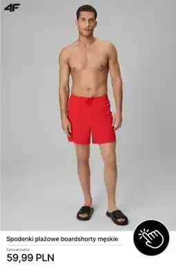 4F Spodenki plażowe boardshorty męskie 4F oferta