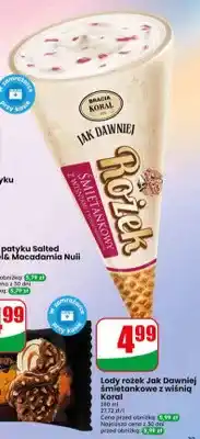 Dino Lody rożek Bracia Koral Jak Dawniej śmietankowe z wiśnią oferta